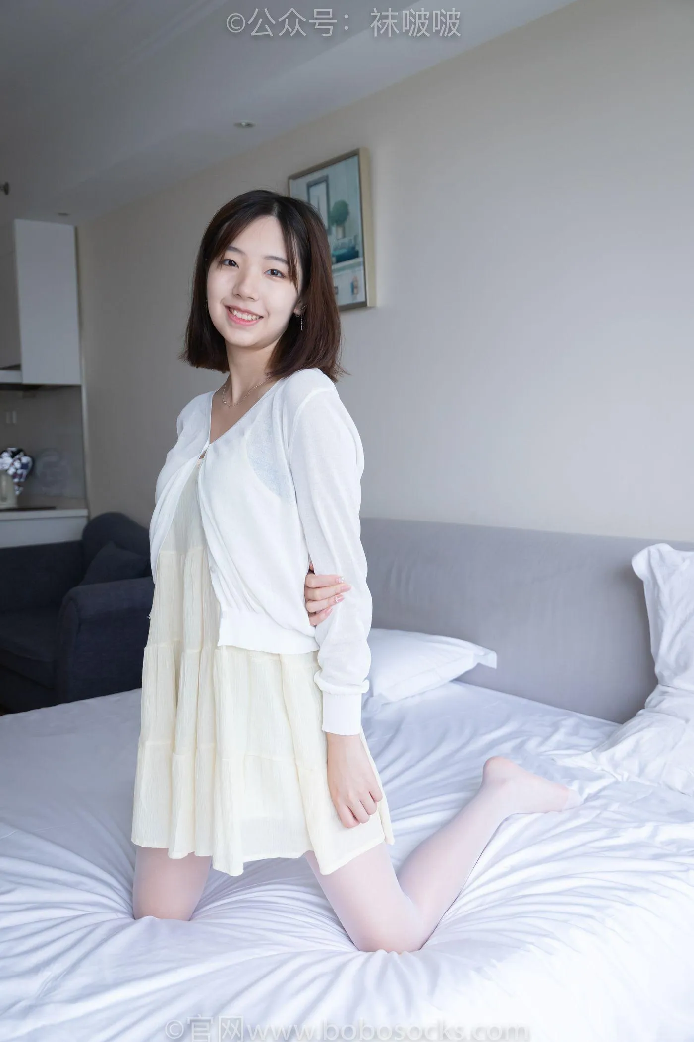 [BoBoSocks袜啵啵]NO.005 小甜豆-帆布鞋、薄白丝 [133P]插图8
